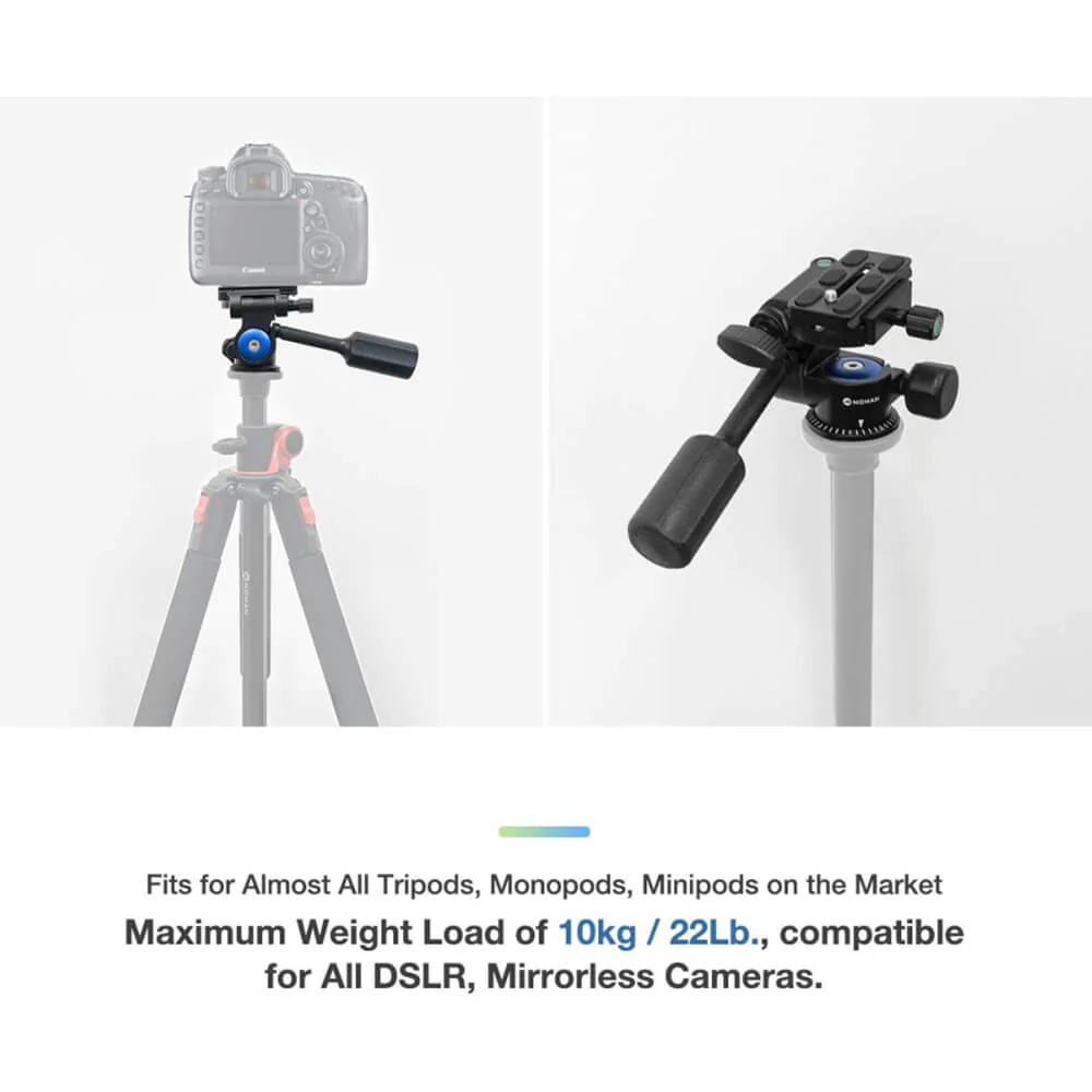 Moman VH40 Tripod Fluid Drag Pan Head - Image 7