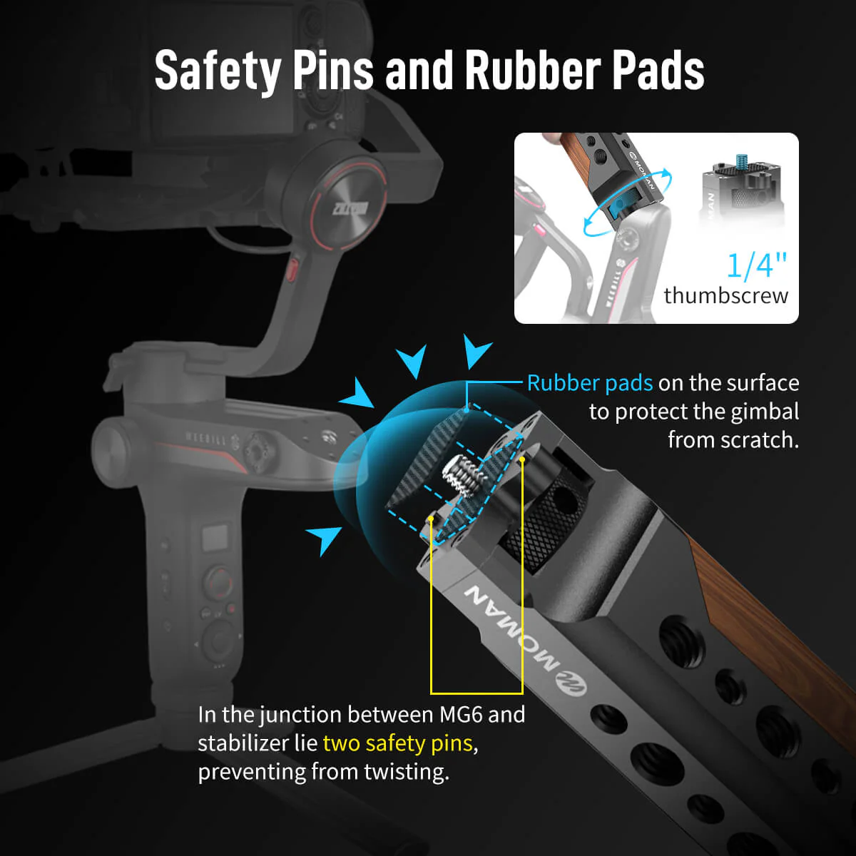 Moman MG6 Video Camera Stabilizer - Image 5